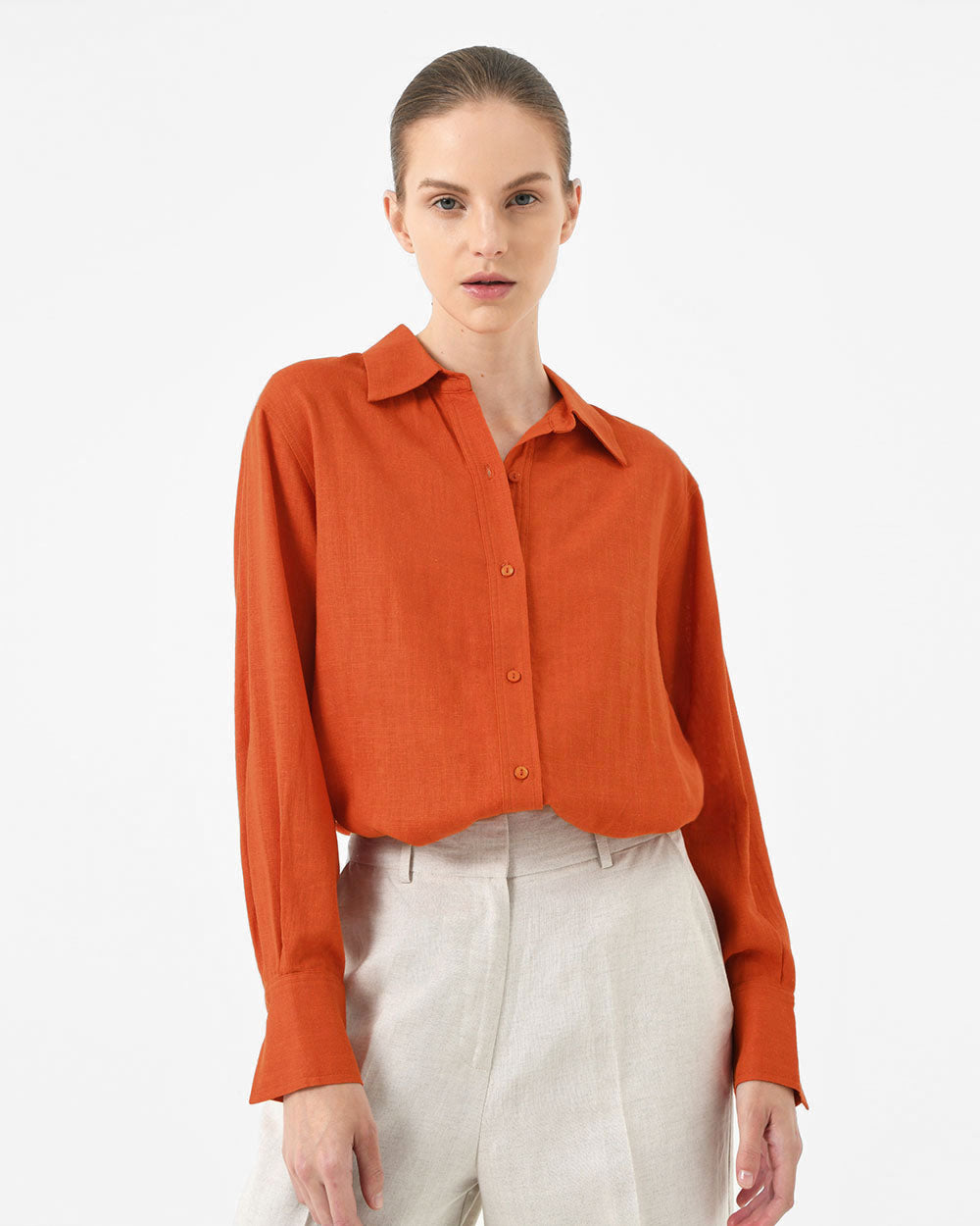Nice Linen Blended Shirt