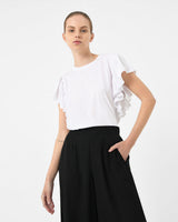 Akane Ruffled Jersey Top