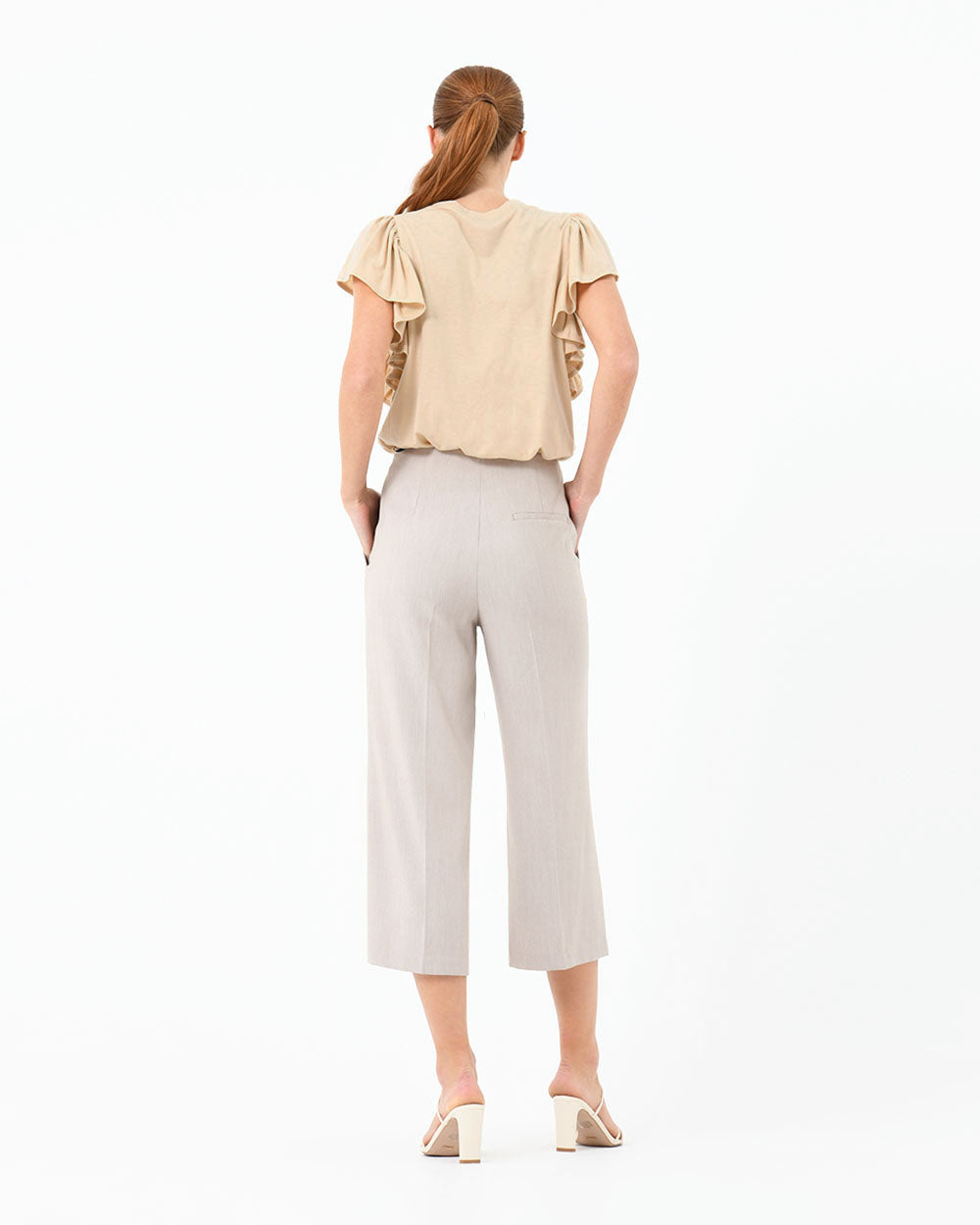Akane Ruffled Jersey Top