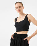 Le Marais Crepe Crop Top