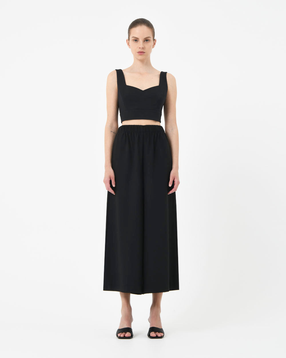 Le Marais Crepe Crop Top