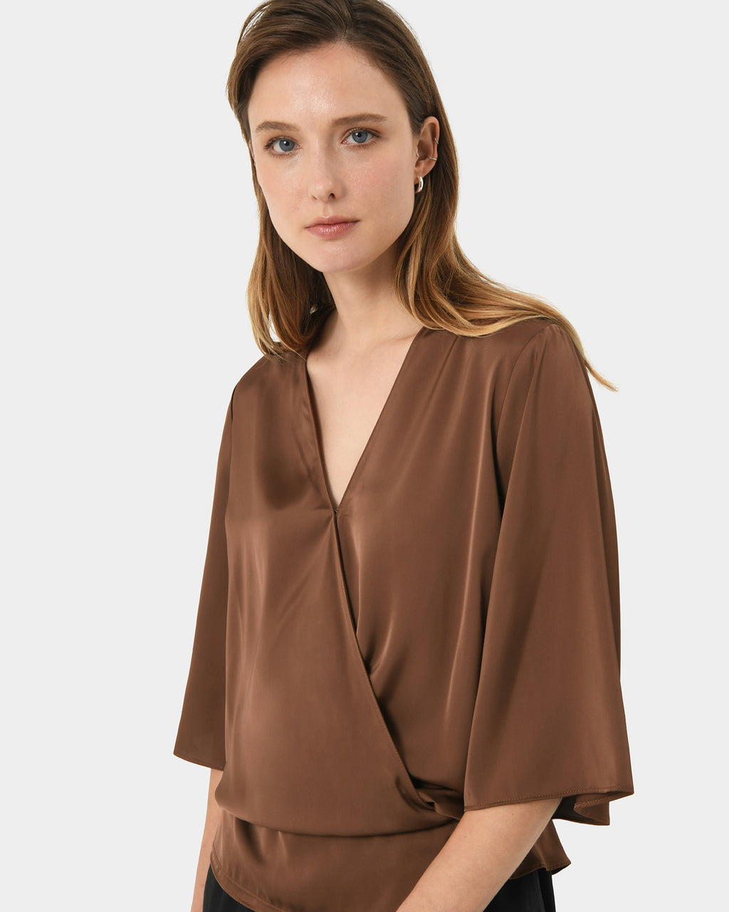 Aviya V-Neck Wrap Blouse
