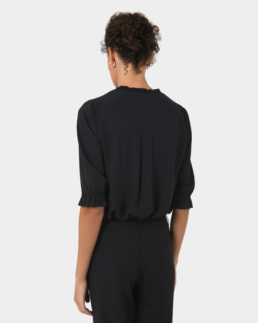 Amalfi Ruffle Collar Blouse