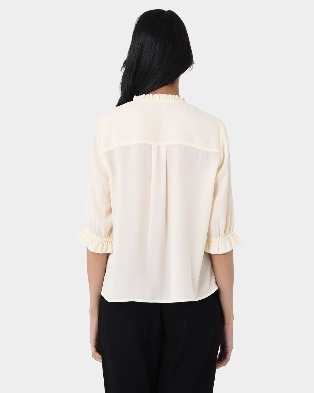 Amalfi Ruffle Collar Blouse