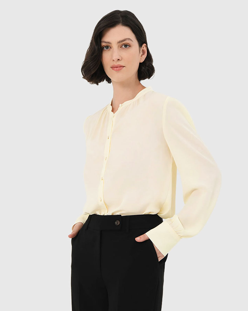 Amalfi Gathered Neck Blouse