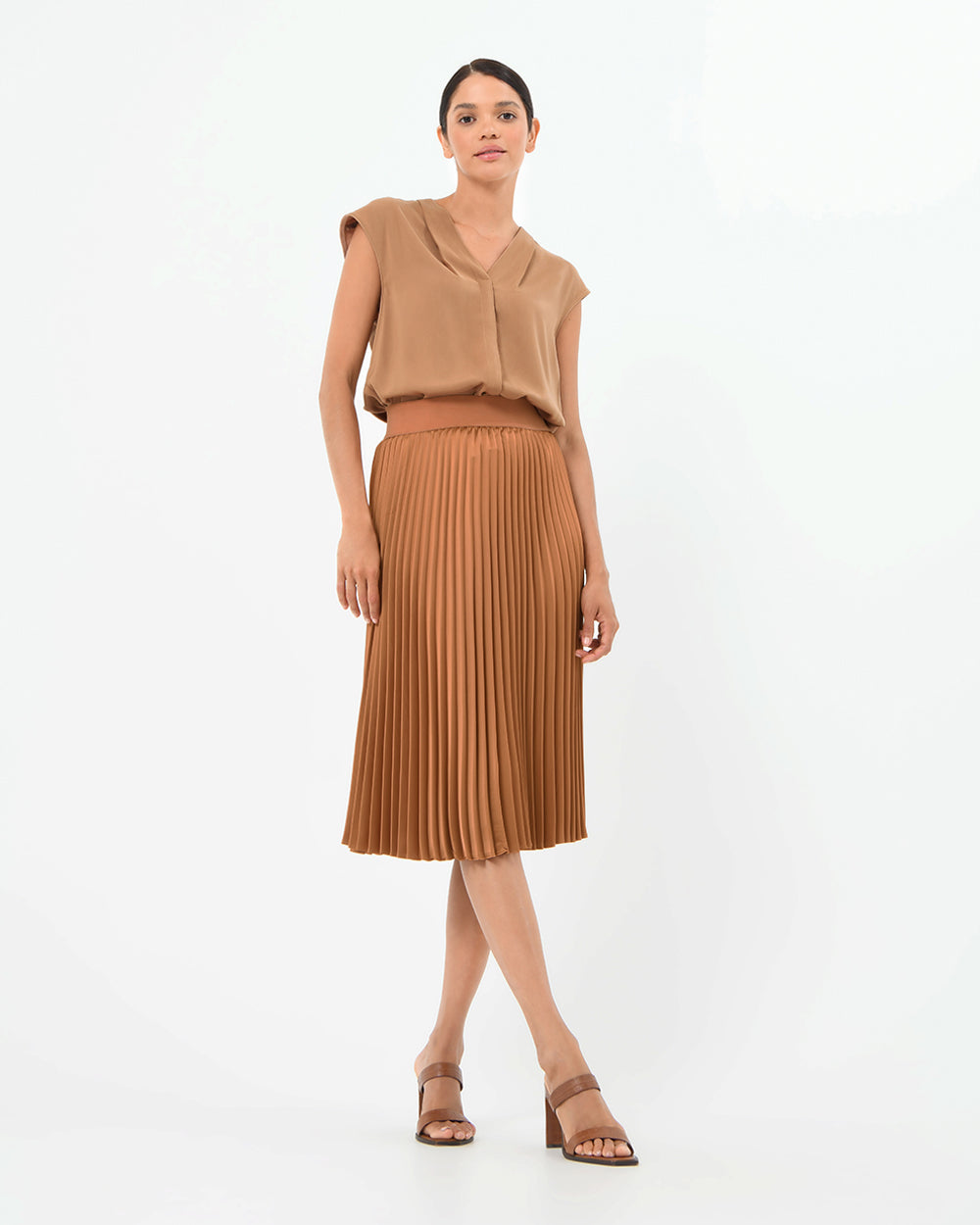 Adelaide V-Neck Cap Sleeve Top