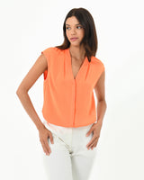 Adelaide V-Neck Cap Sleeve Top