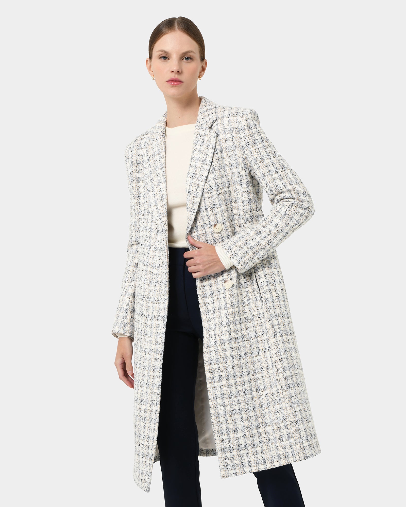 Amal Tweed Coat