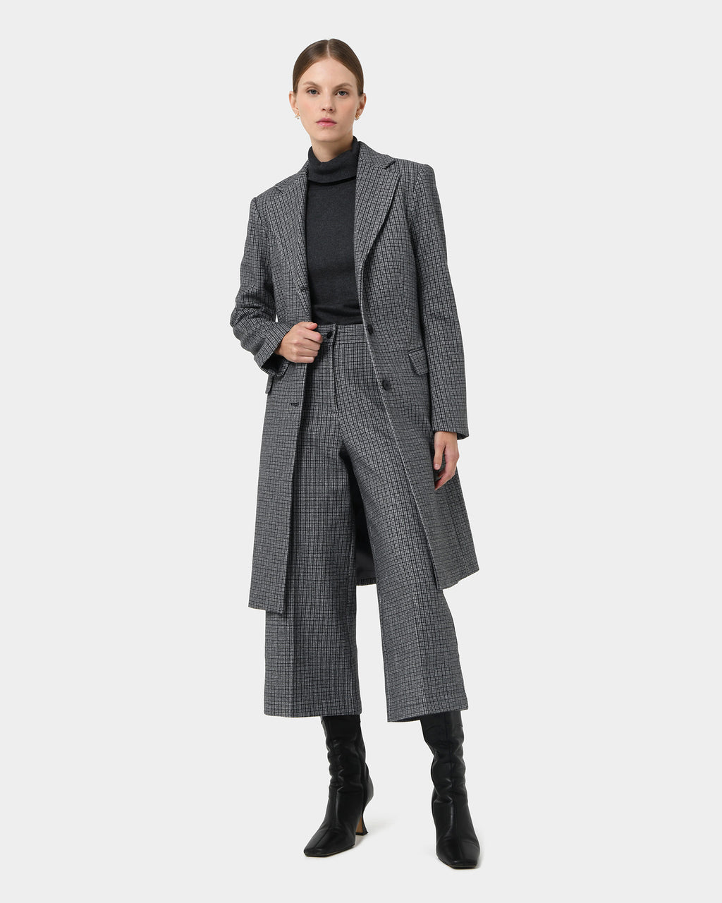 Maxine Check Coat