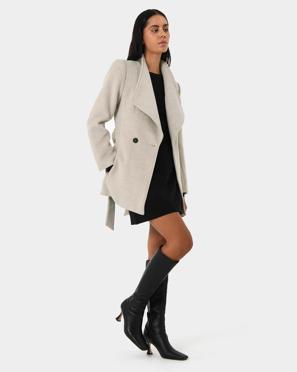 Aileen Double Breast Wrap Coat