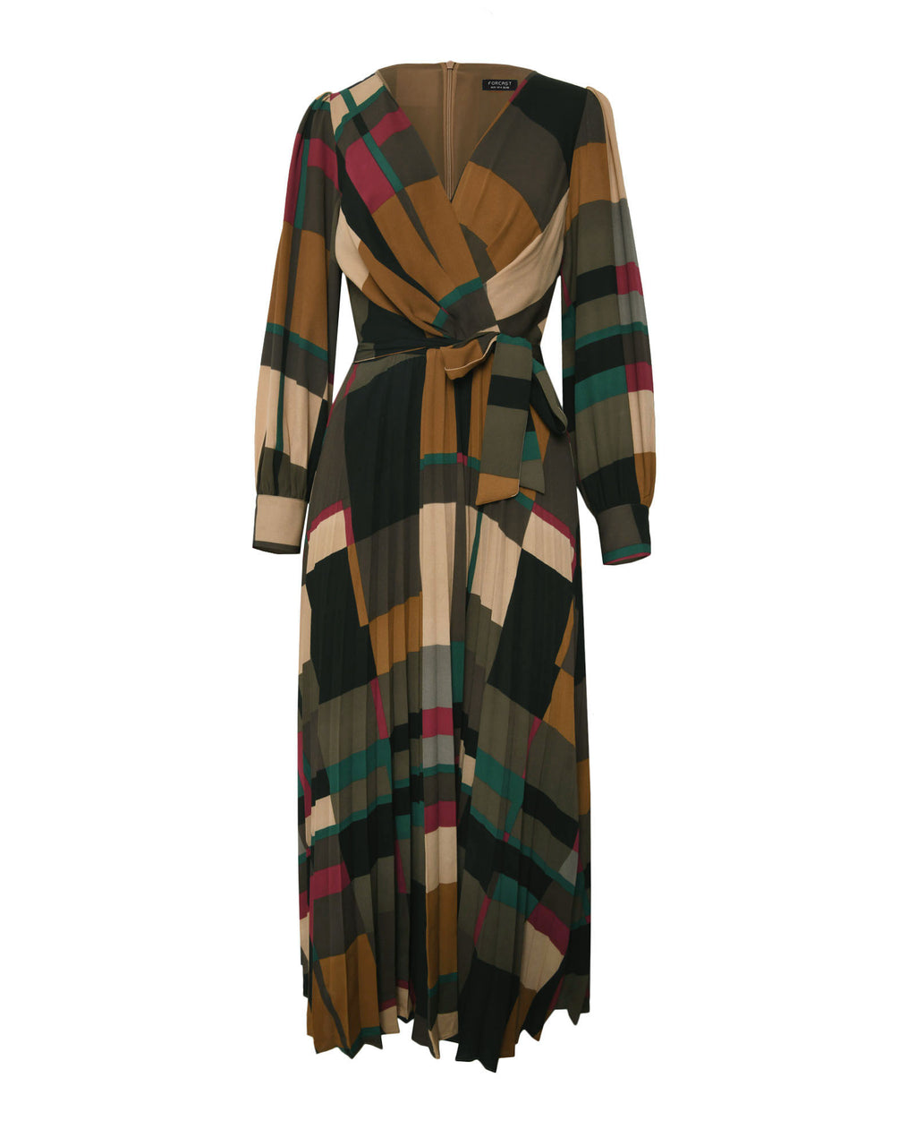 Aubrey Printed Pleat Dress