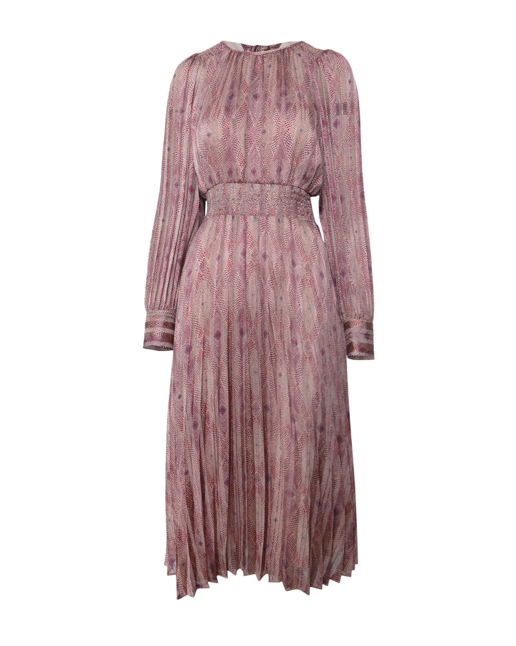 Alexis Printed Pleated Dress