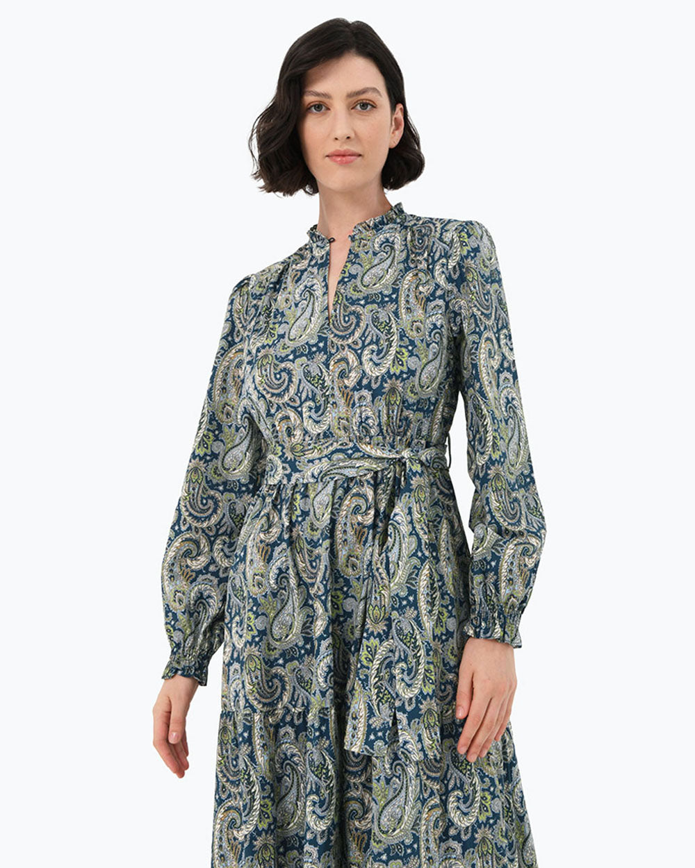 Divya Paisley Cotton Dress