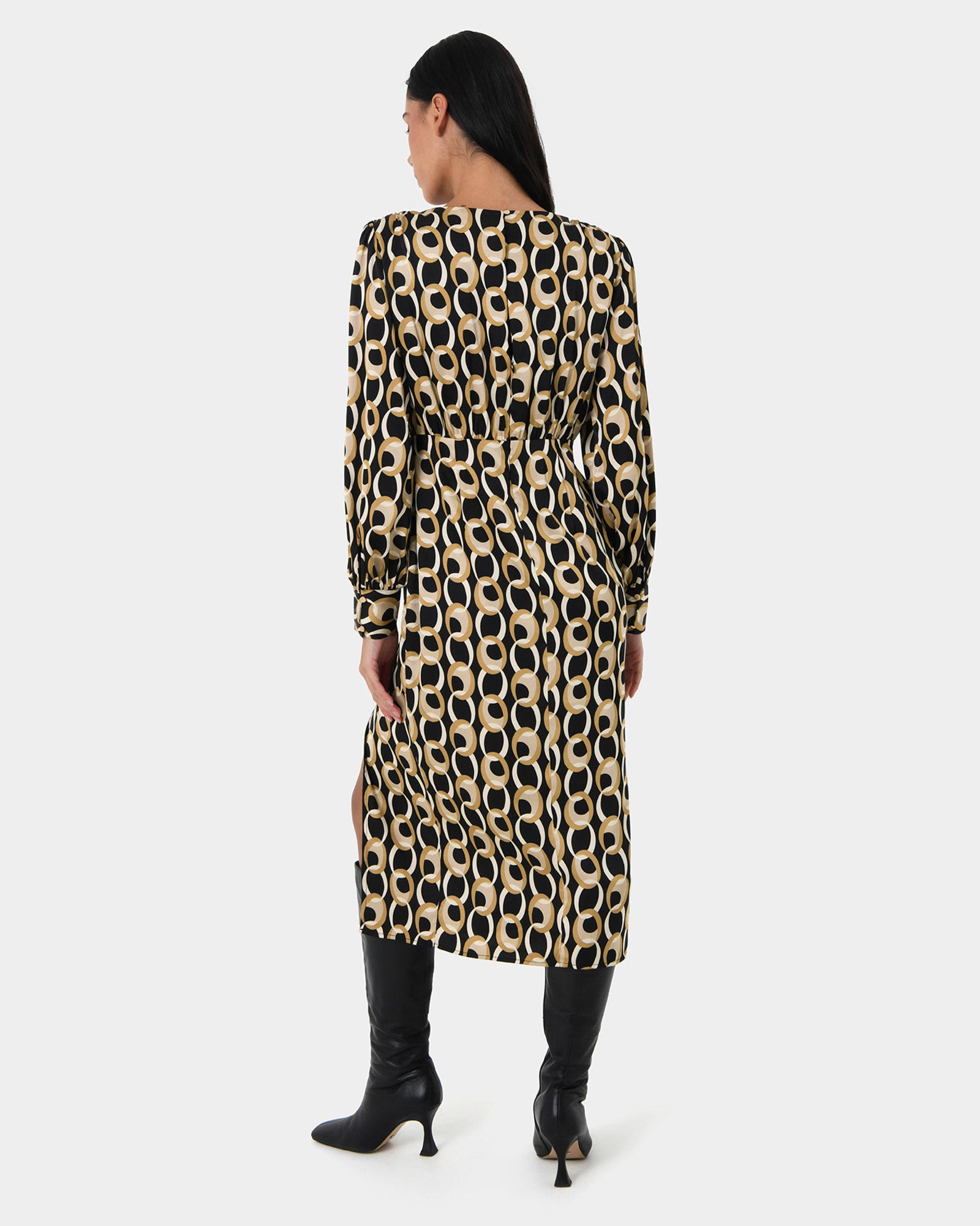 Nour Chain Print Dress