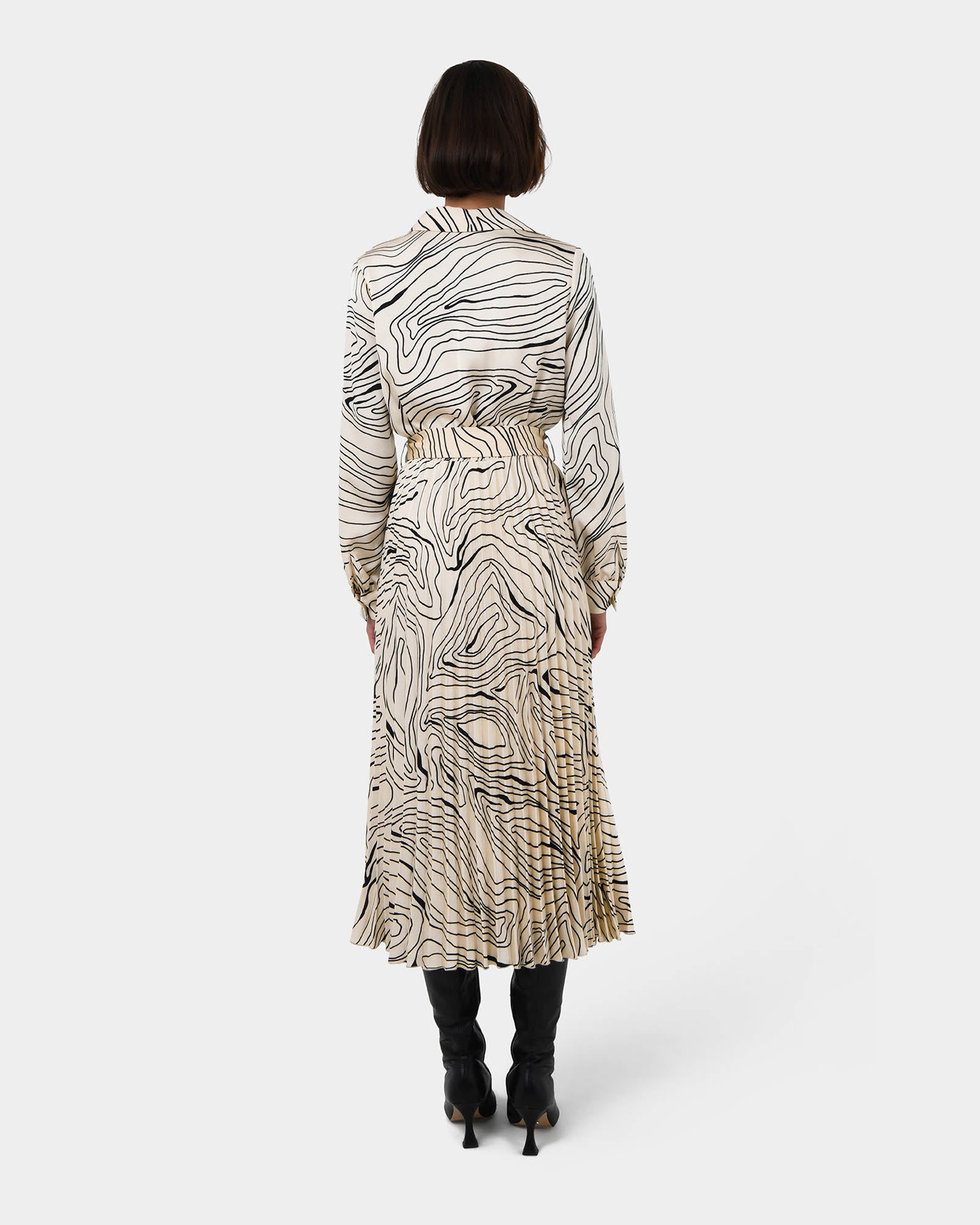 Kelly Pleated Shirt Dress