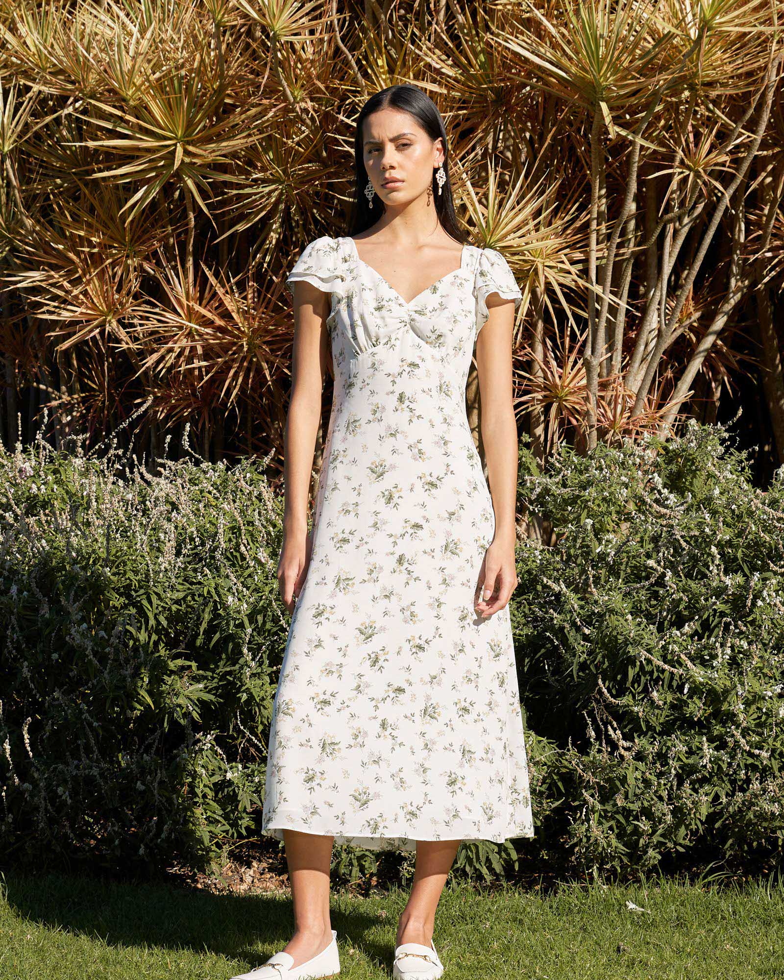 Katy Floral Midi Dress