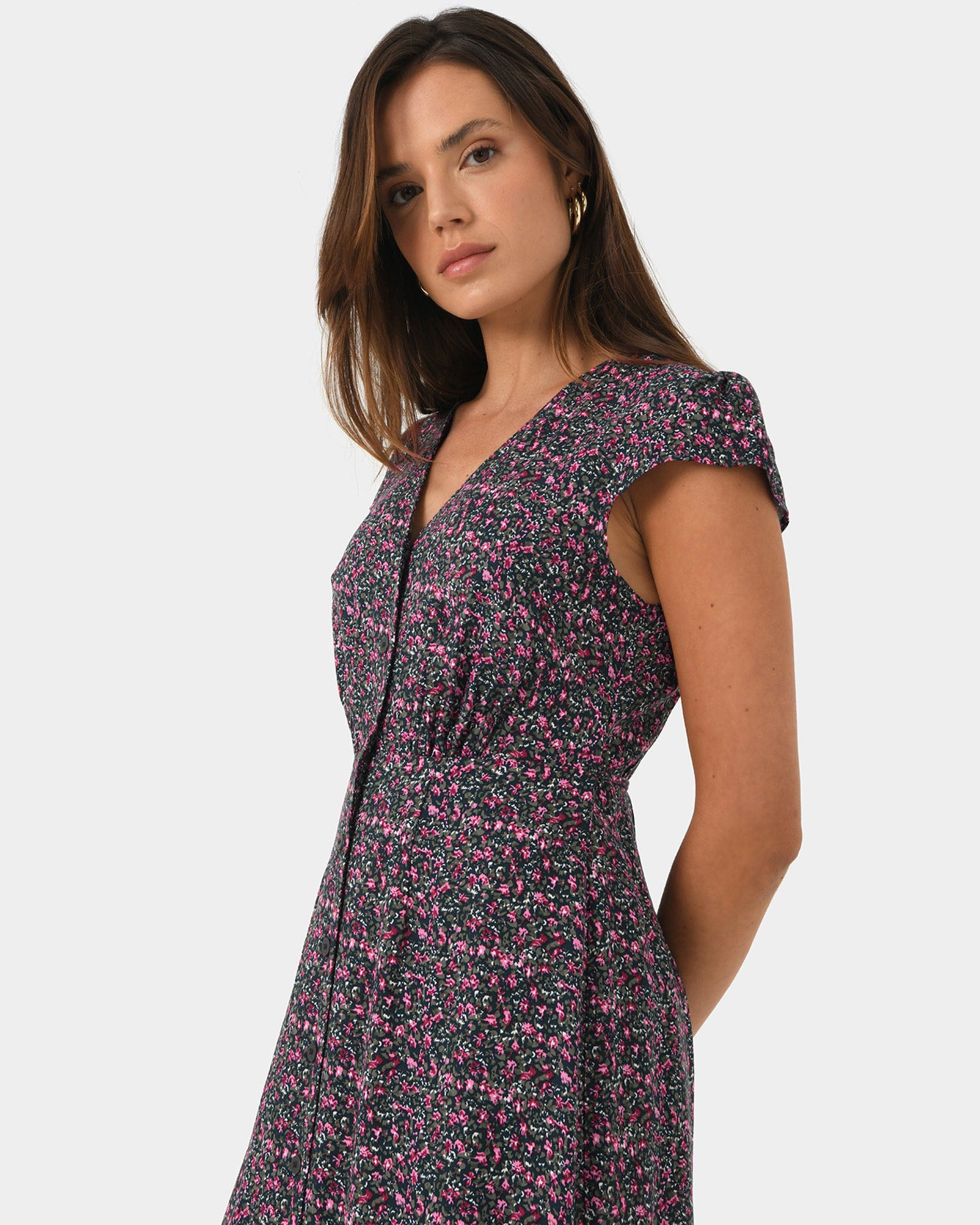 Chantya Floral Midi Dress