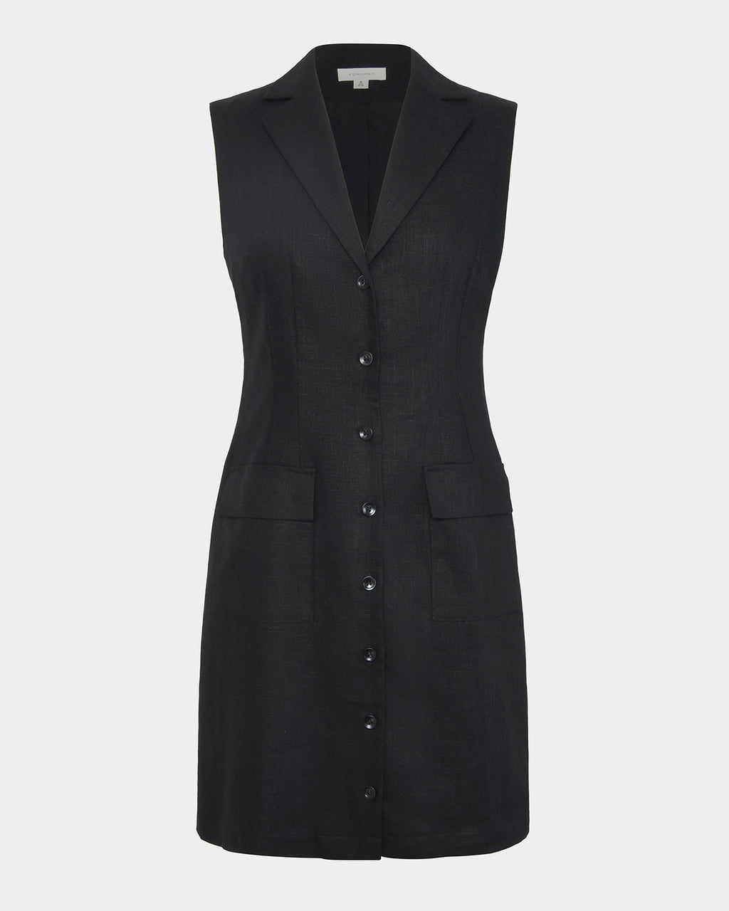 Valeria Buttoned Linen Dress