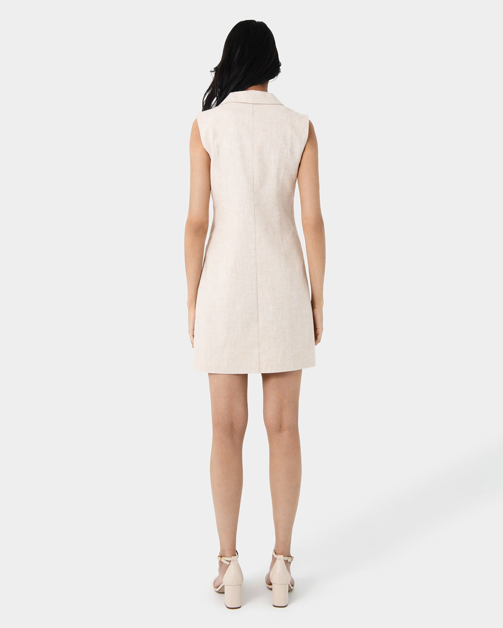 Valeria Buttoned Linen Dress