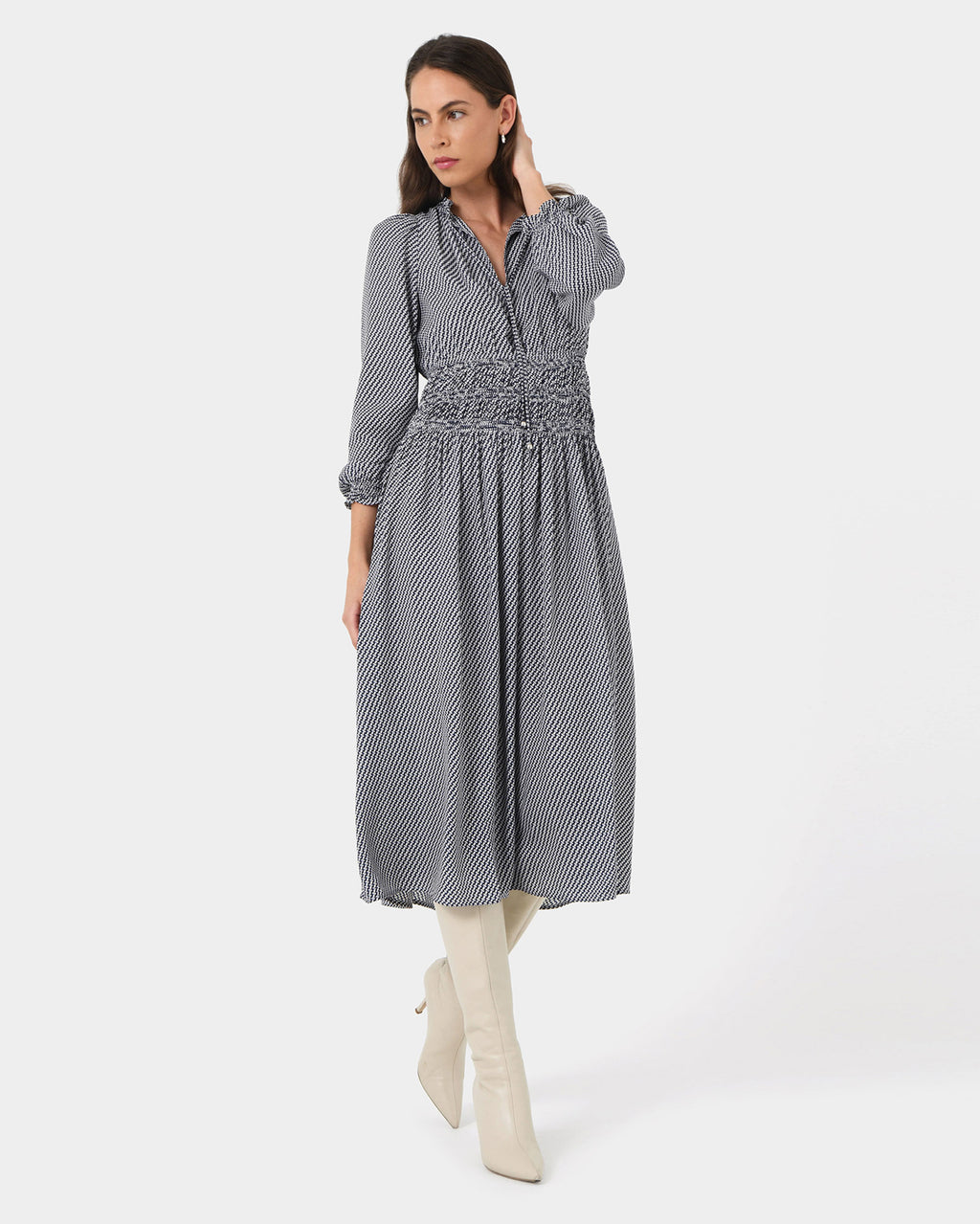 Zahra Geo Print Dress