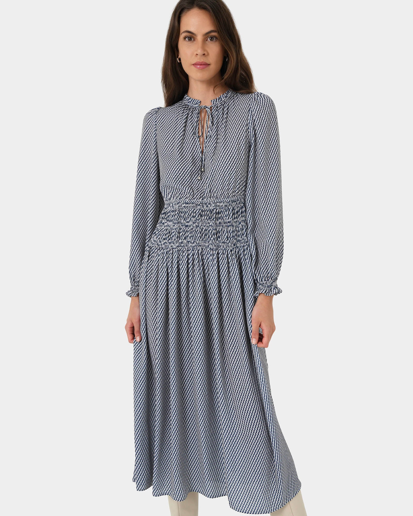 Zahra Geo Print Dress