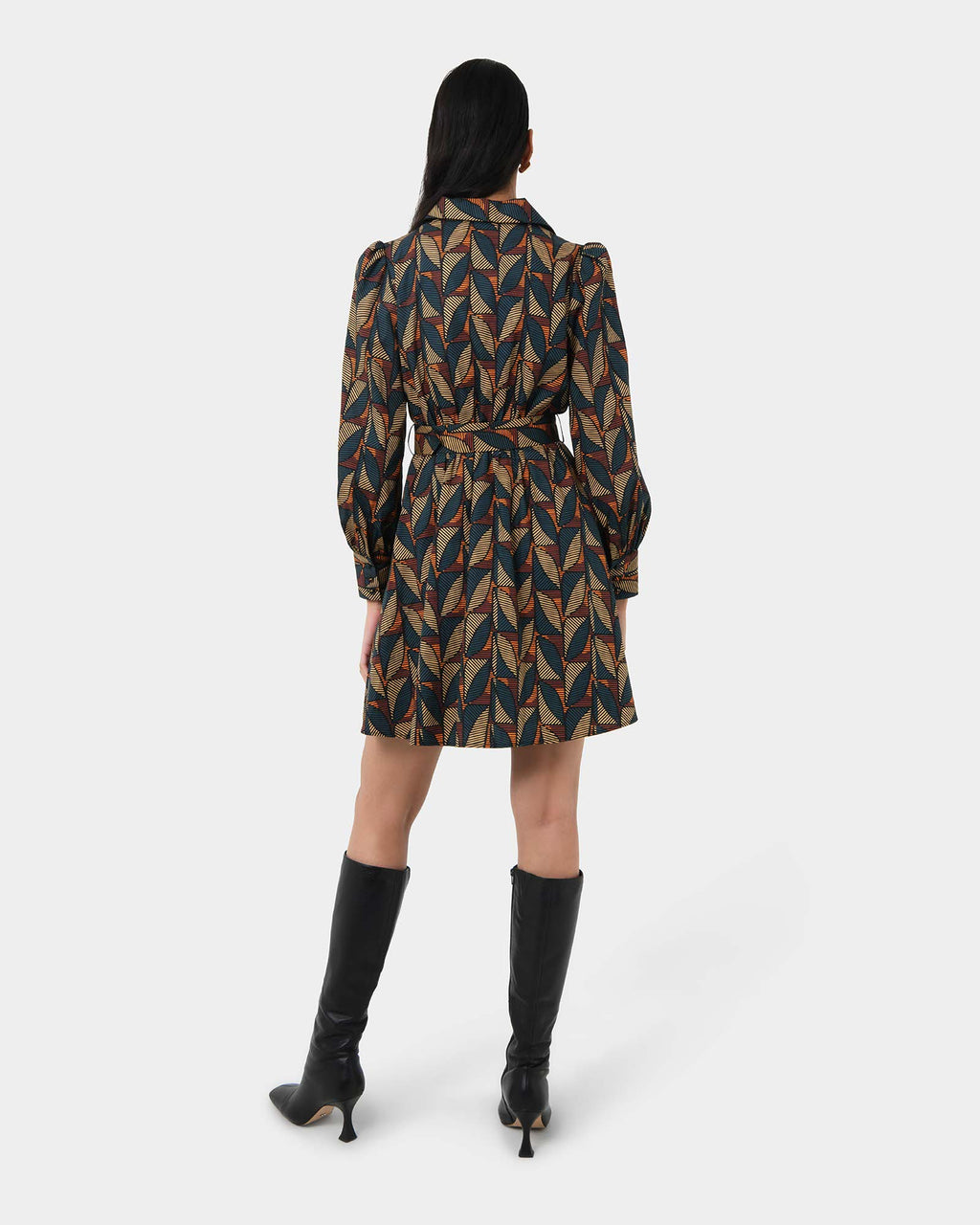 Lela Printed Shirt Dress