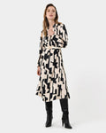 Maggie Printed Midi Dress