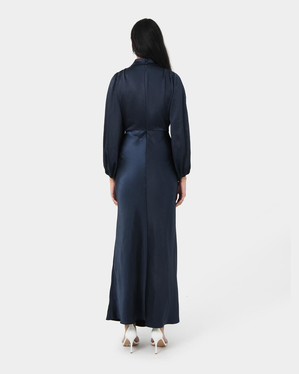 Whitney Satin Cowl Neck Dress