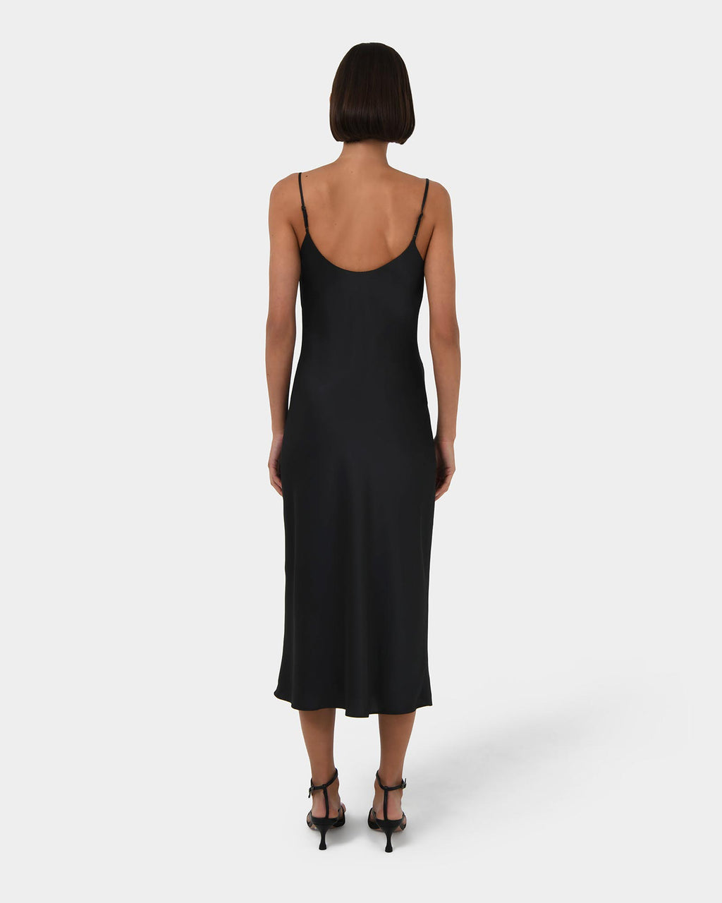 Joy Satin Cowl Neck Dress