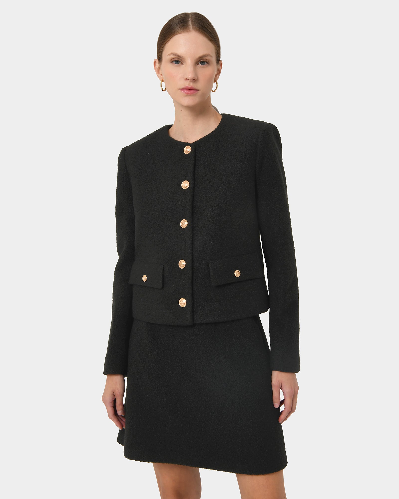 Zahra Boucle Yarn Jacket