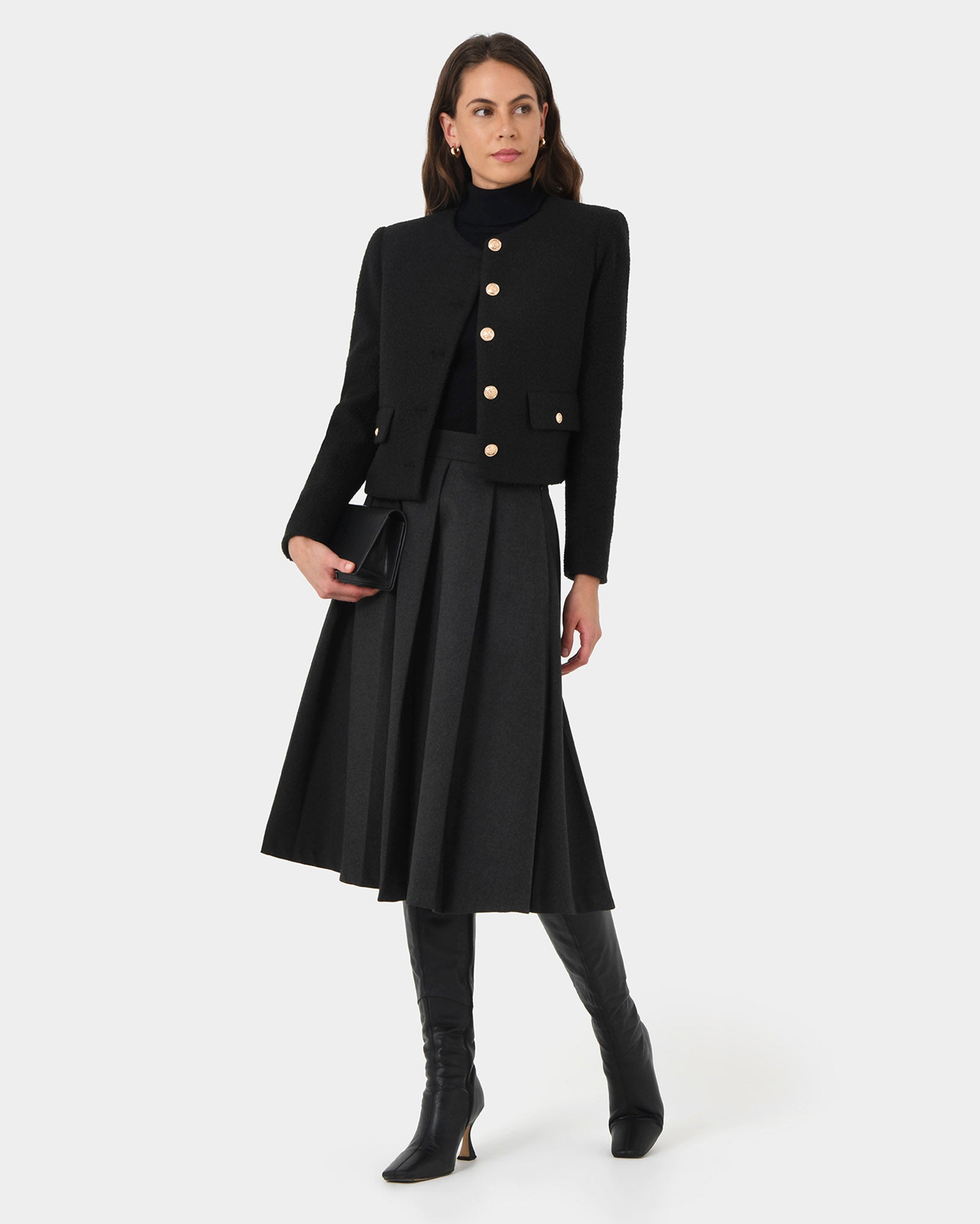 Zahra Boucle Yarn Jacket