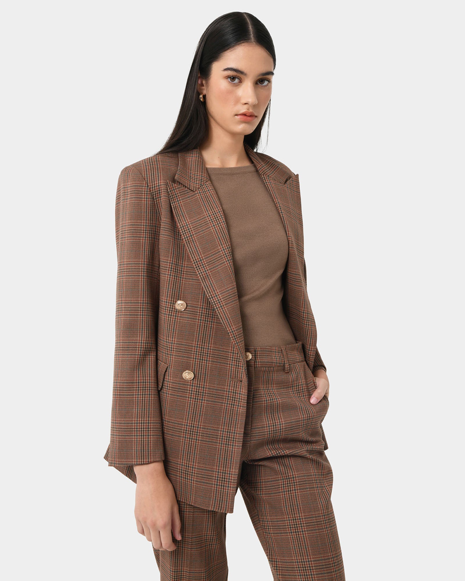 Harlowe Check Blazer