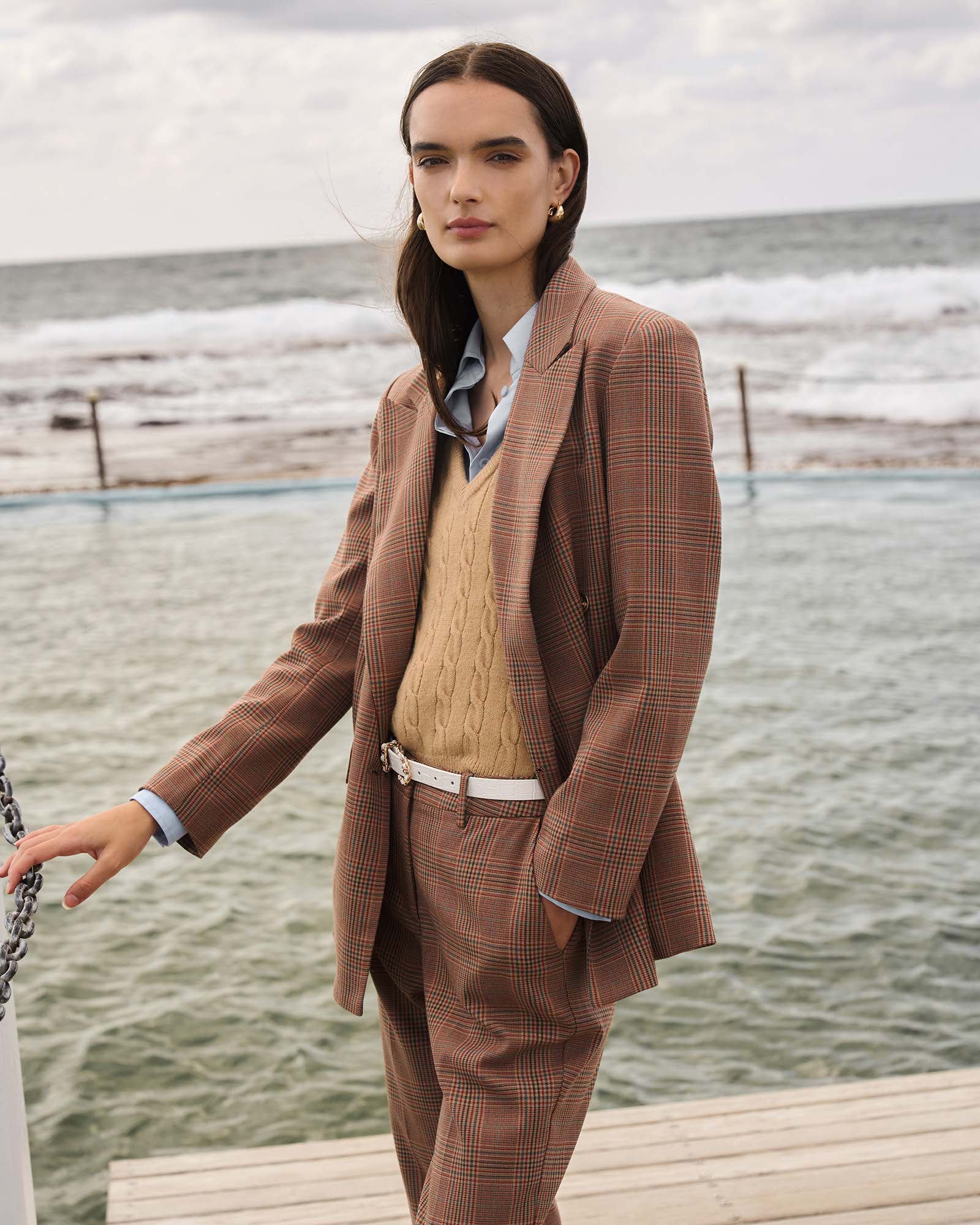 Harlowe Check Blazer