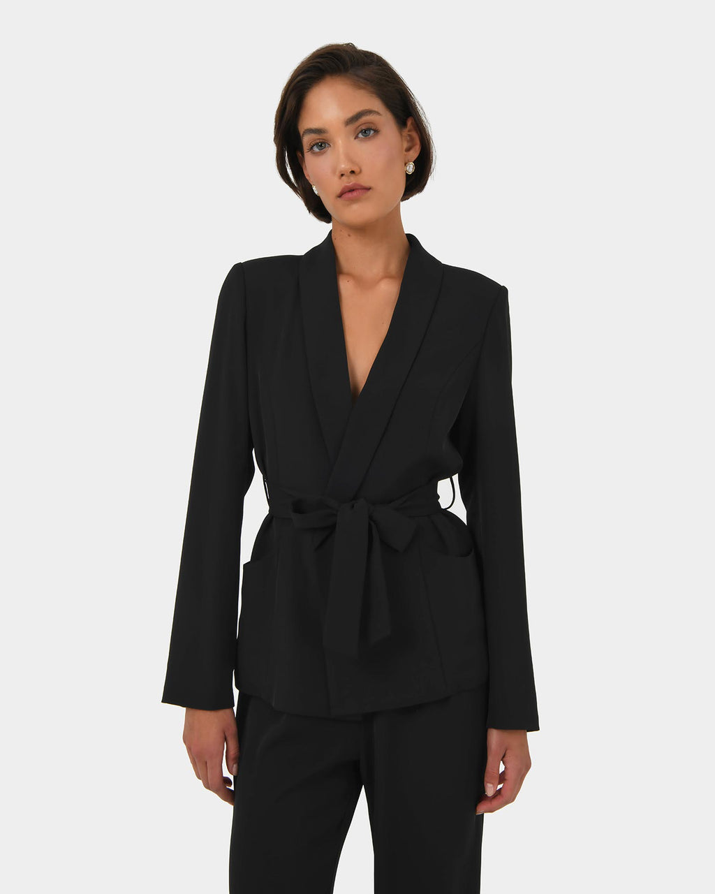Rain Belted Blazer