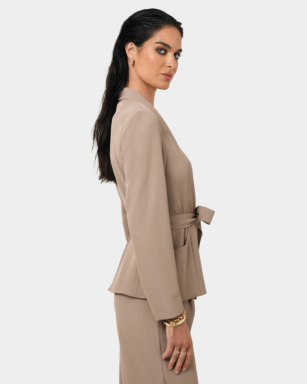 Rain Belted Blazer