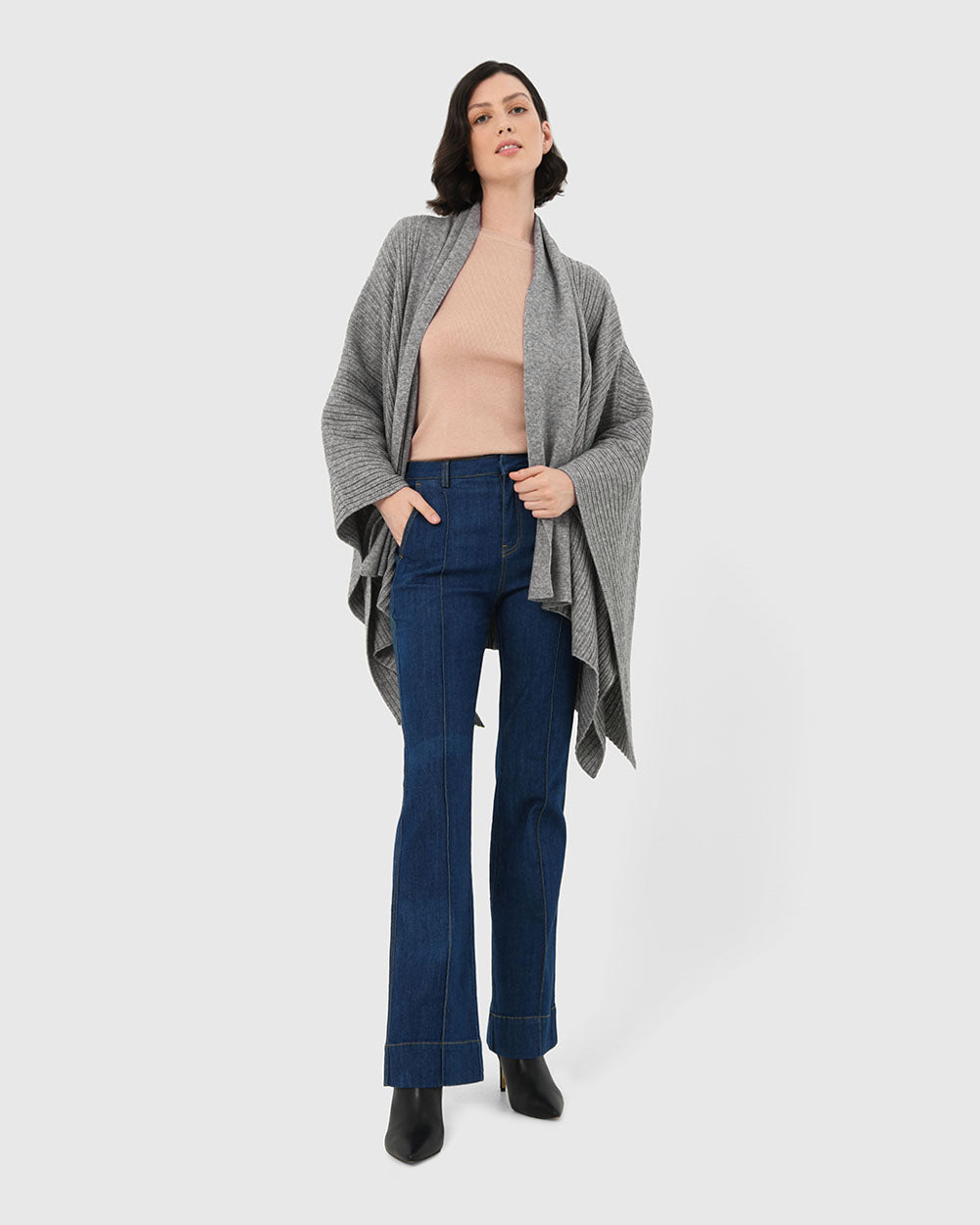 Braelyn Knit Shawl Cape