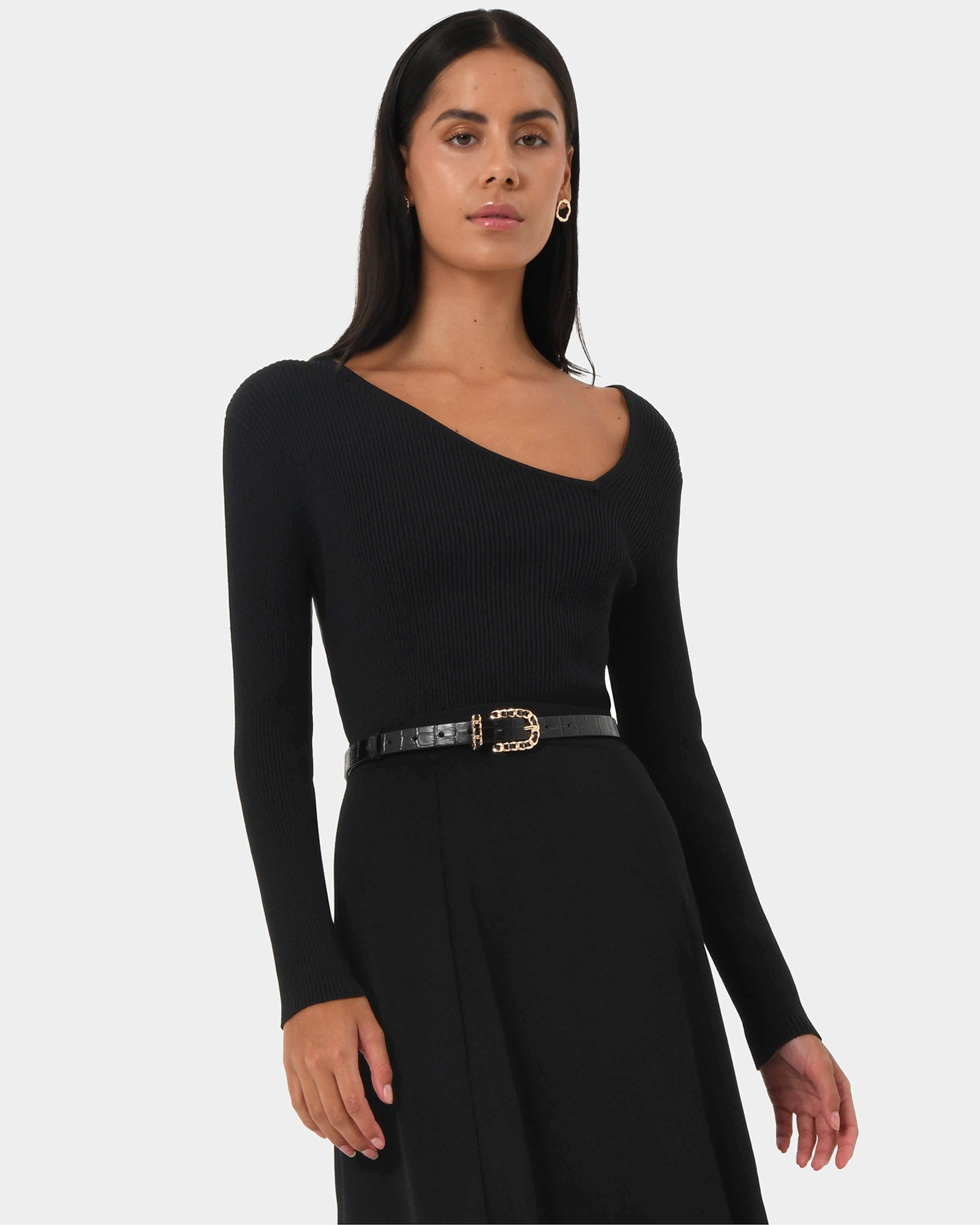 Egypt Assymetric Knit Top