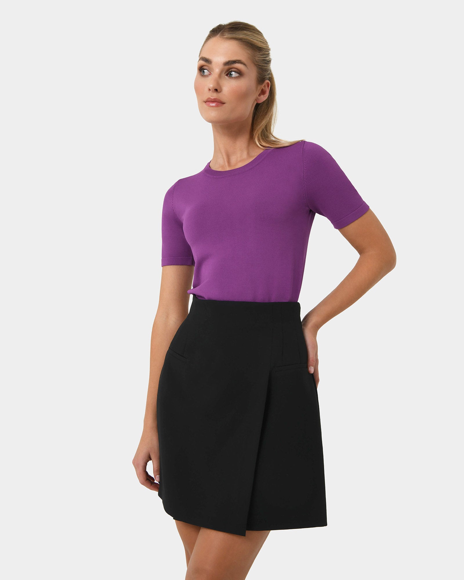 Cindy Short Sleeve Knit Top