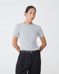 Anita Short Sleeve Cable Knit