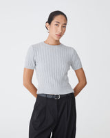 Anita Short Sleeve Cable Knit
