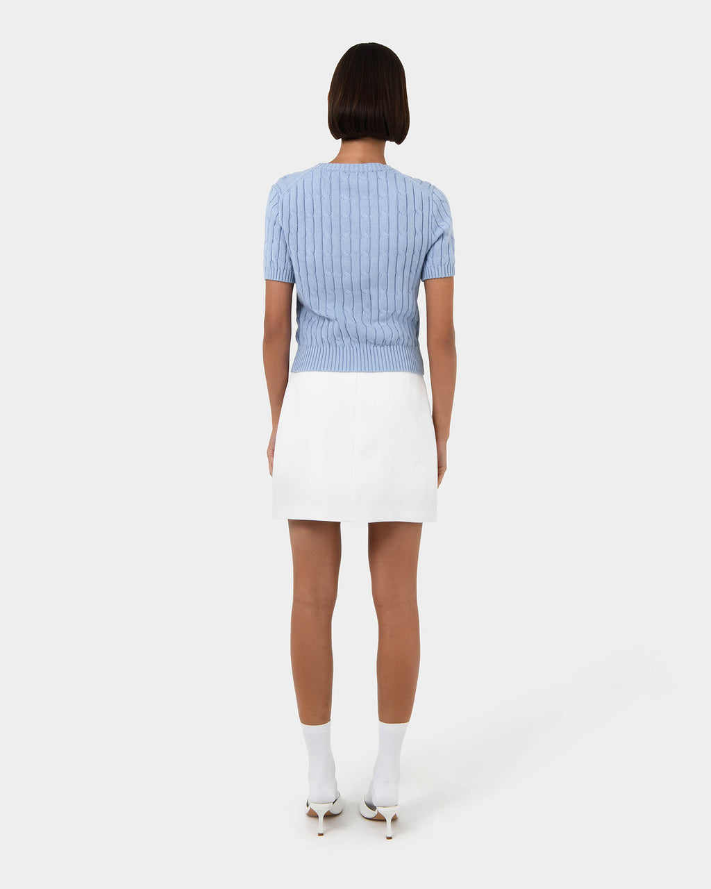 Anita Short Sleeve Cable Knit