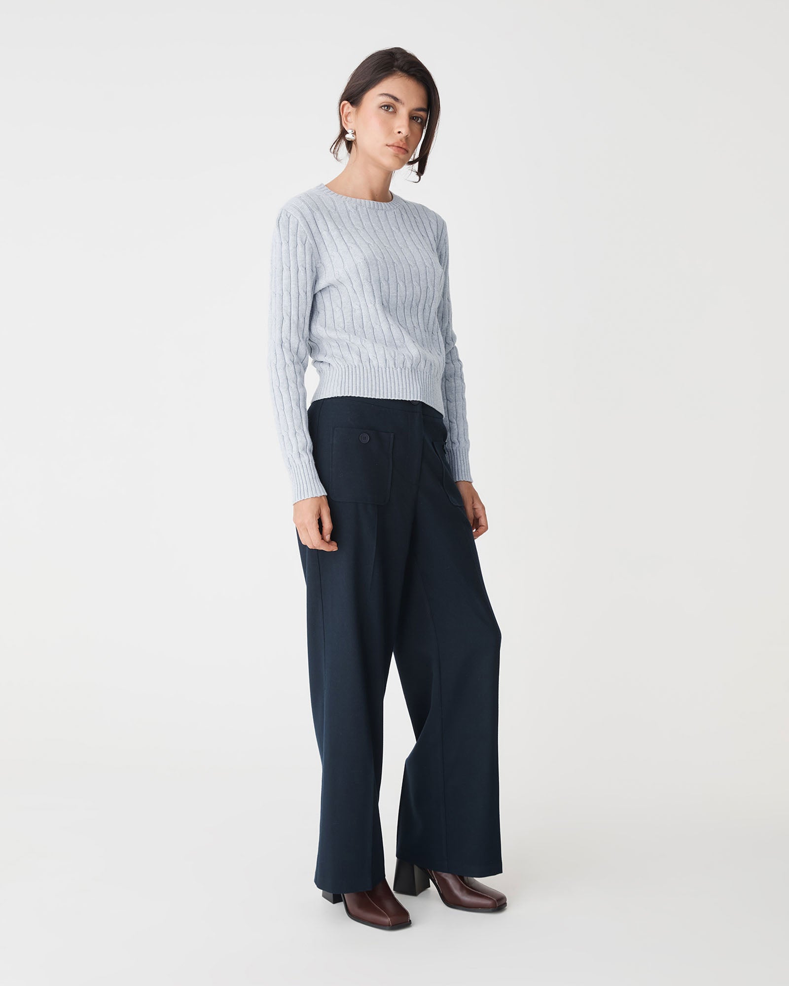 Juanita Cotton Cable Knit