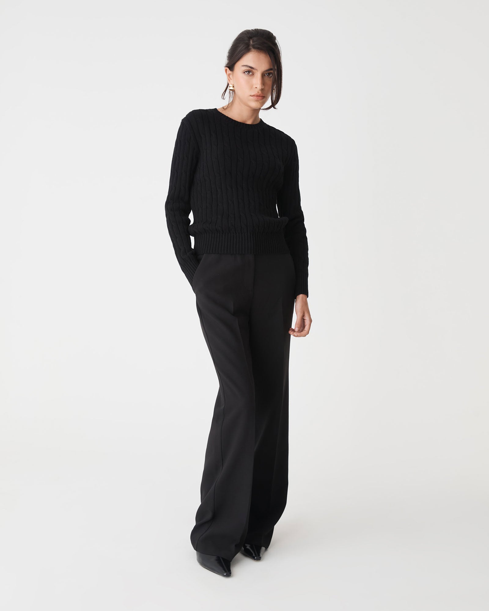 Juanita Cotton Cable Knit