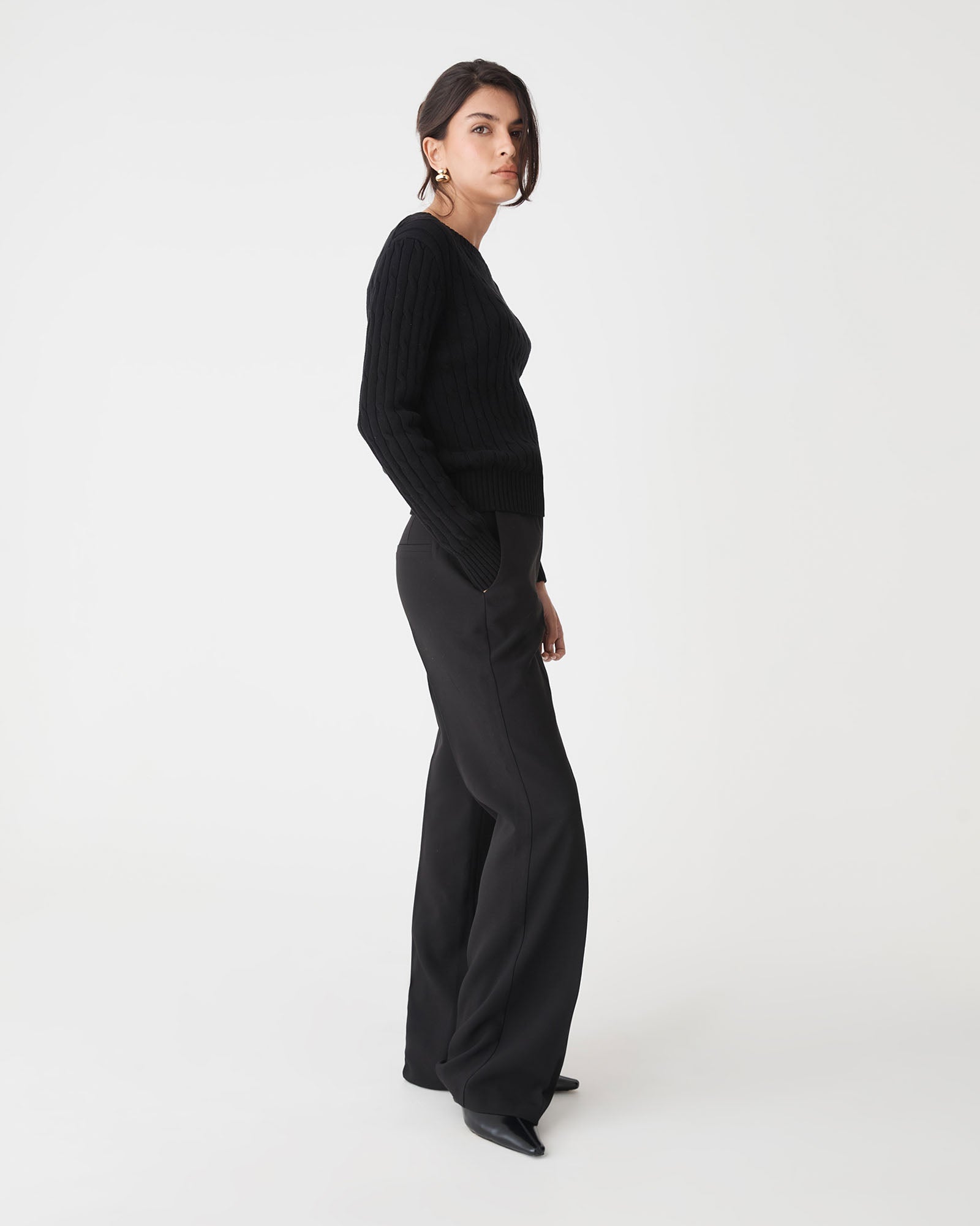 Juanita Cotton Cable Knit