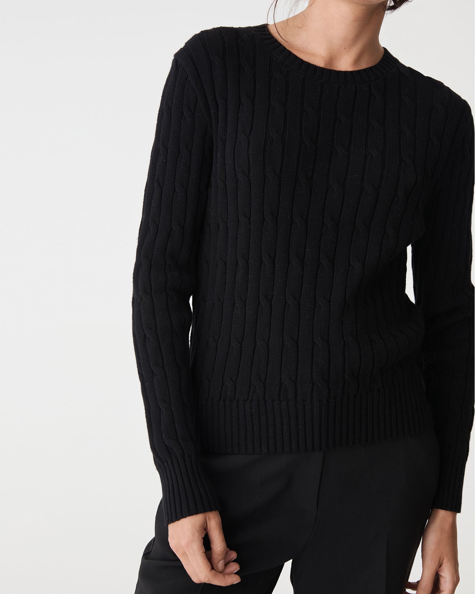 Juanita Cotton Cable Knit