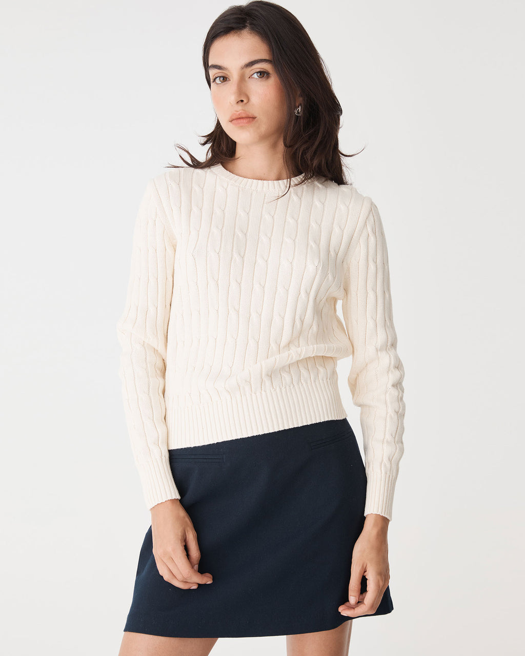 Juanita Cotton Cable Knit