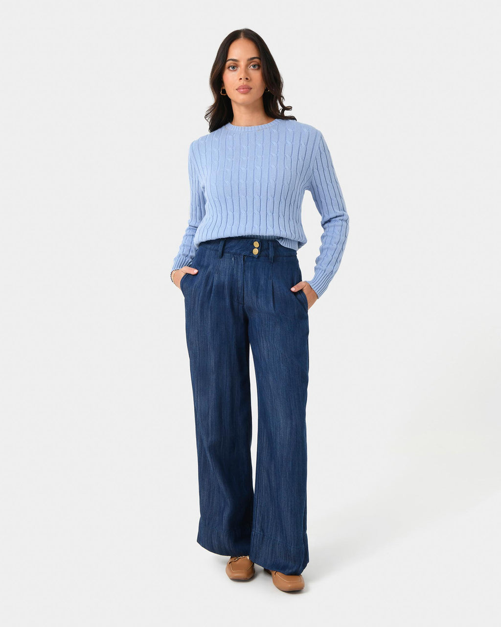Juanita Cotton Cable Knit