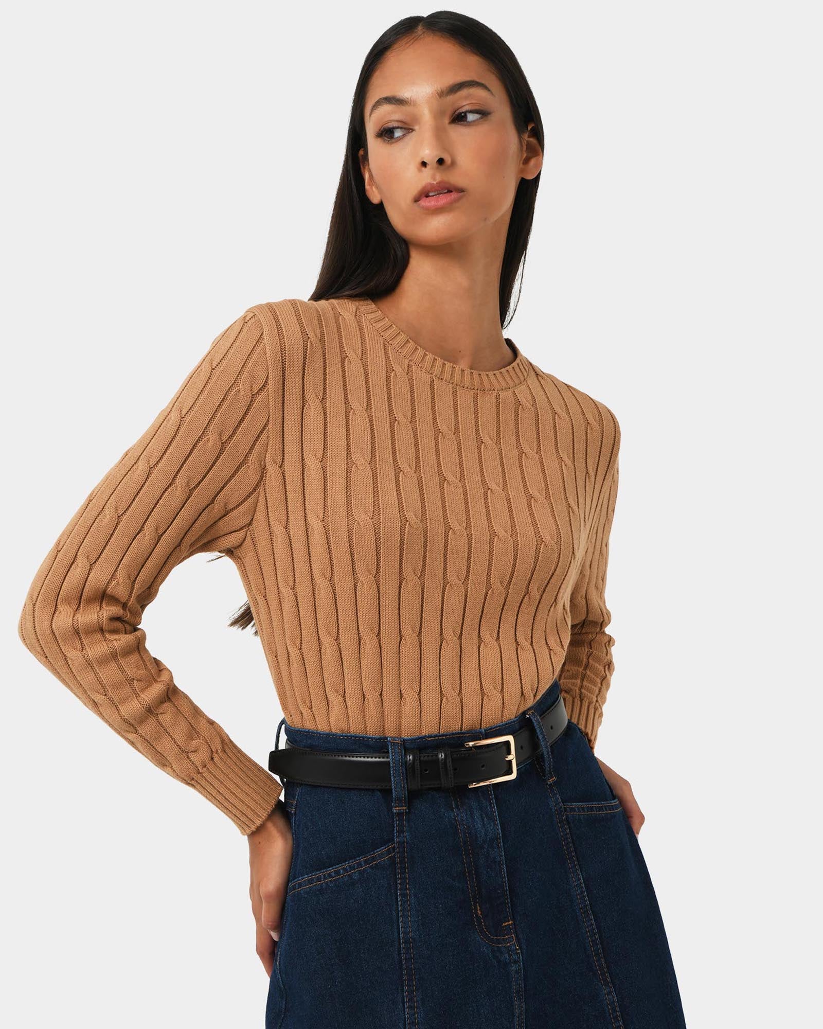 Juanita Cotton Cable Knit