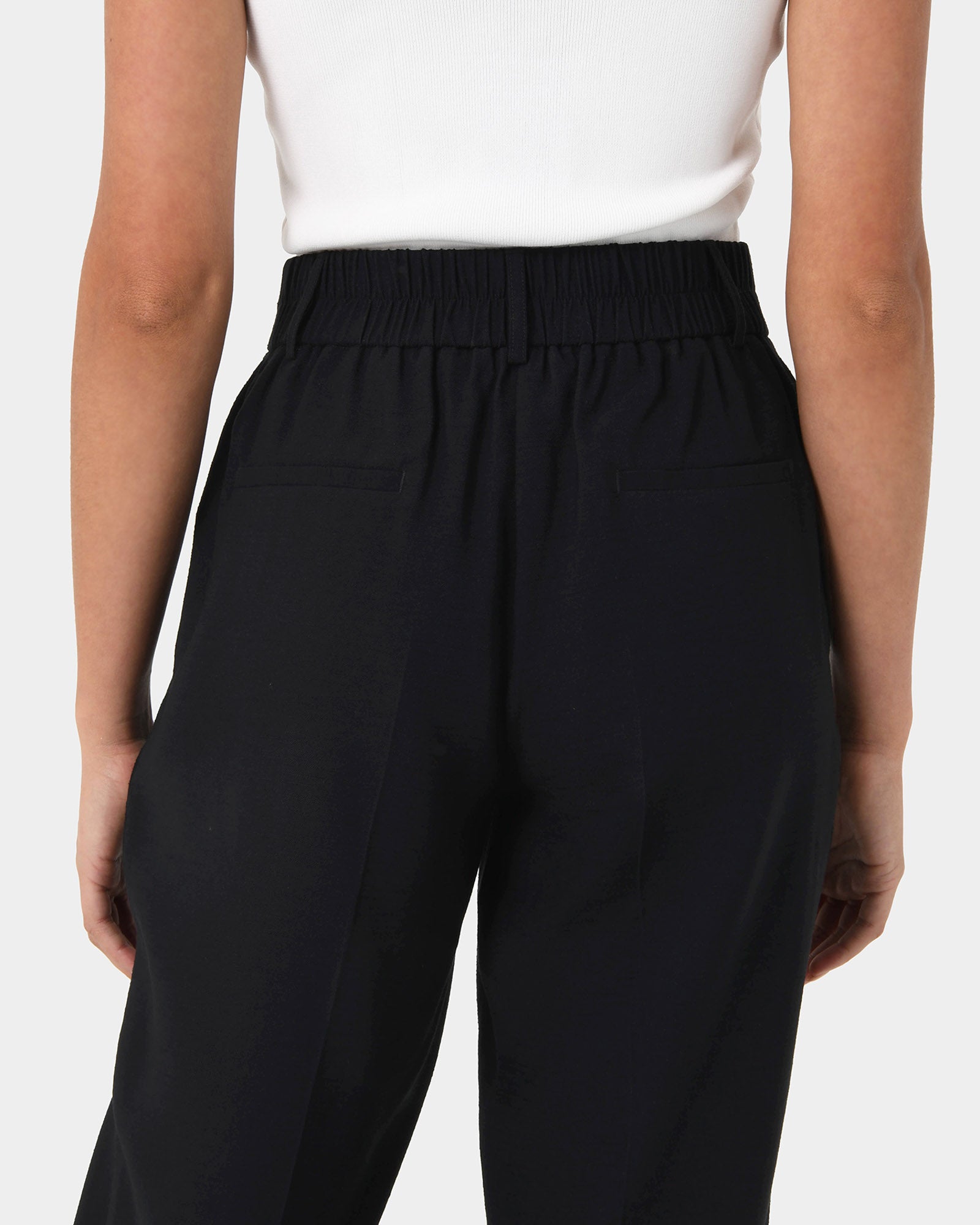 Indigo Elastic Waist Pant