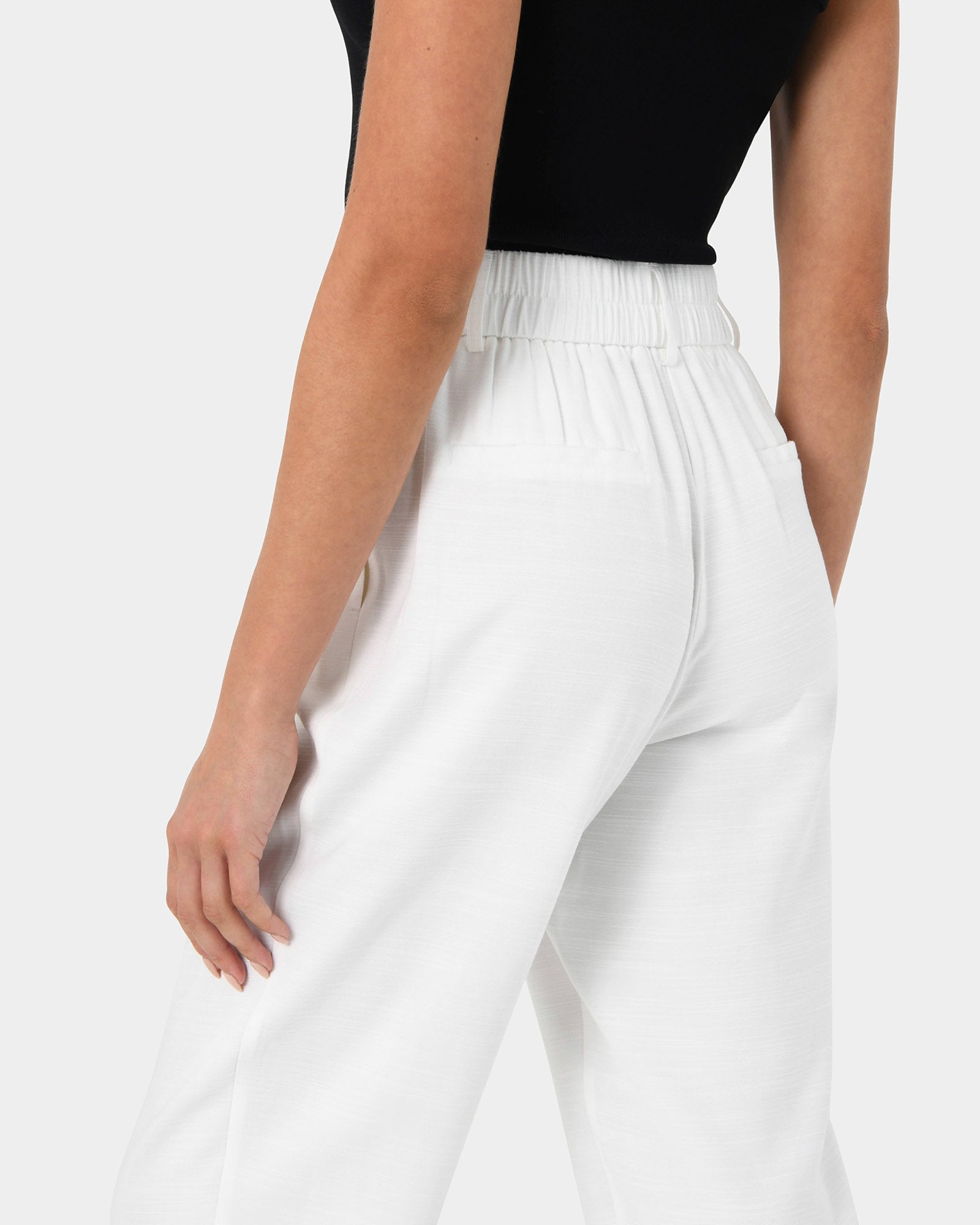 Indigo Elastic Waist Pant